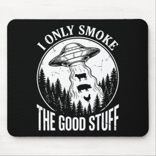 I Only Smoke The Good Stuff Funny Bbq Bris Pork 2 Mouse Pad
