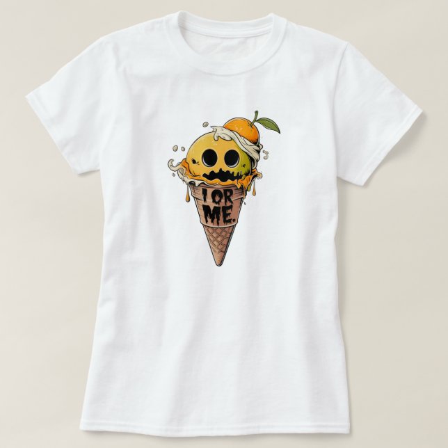 I OR ME, cute ice scream T-Shirt (Design Front)