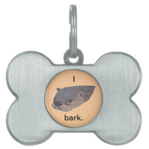 I otter, ought to, bark, humour pet dog tag