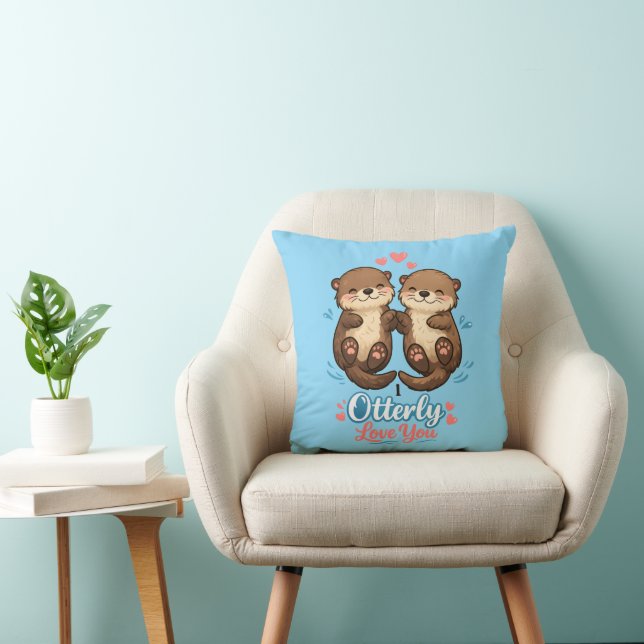I otterly love you cushion (Chair)