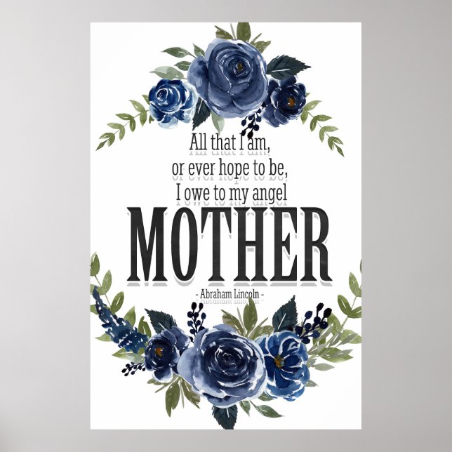 I owe to my angel mother poster (Front)