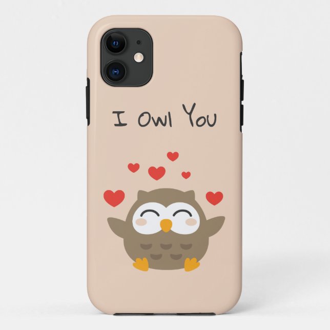 I Owl You Illustration Case-Mate iPhone Case (Back)
