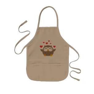 I Owl You Illustration Kids Apron