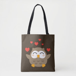 I Owl You Illustration Tote Bag