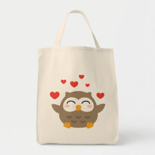 I Owl You Illustration Tote Bag