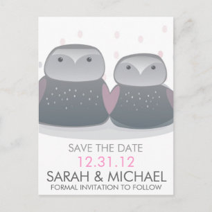 I owl you STD Announcement Postcard