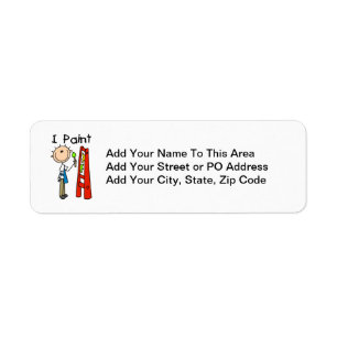 I Paint Return Address Label