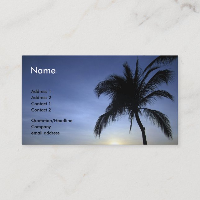 i palm business card (Front)