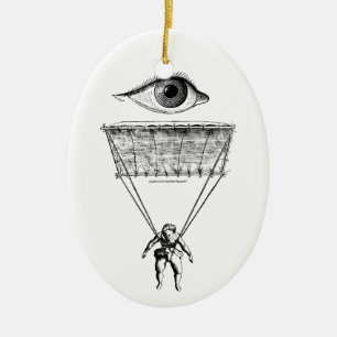 I Parachute Ceramic Tree Decoration