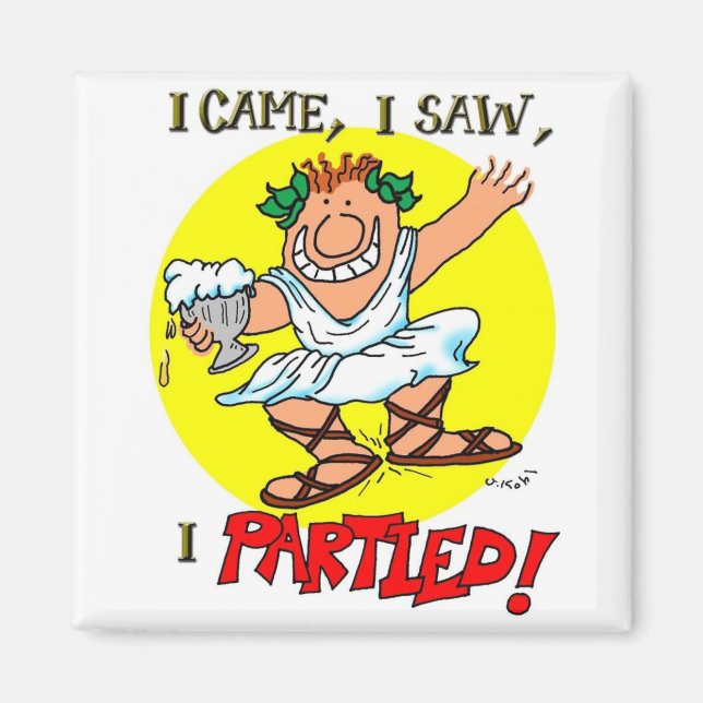 I Partied Magnet (Front)