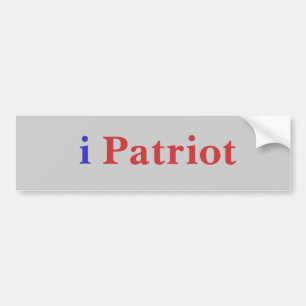 i, Patriot Bumper Sticker