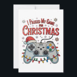 I Paused My Game For Christmas Gamer Gaming Xmas Holiday Card<br><div class="desc">I Paused My Game For Christmas Gamer Gaming Xmas</div>