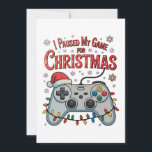 I Paused My Game For Christmas Gamer Gaming Xmas Holiday Card<br><div class="desc">I Paused My Game For Christmas Gamer Gaming Xmas</div>