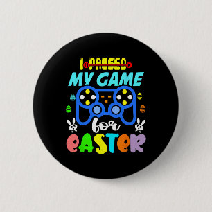 I Paused My Game For Easter Funny Video Gamer Boys 6 Cm Round Badge