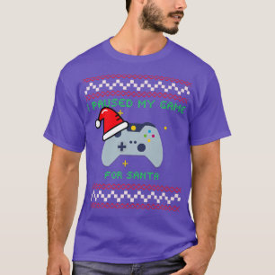 I Paused My Game For Santa Funny Ugly Christmas Sw T-Shirt