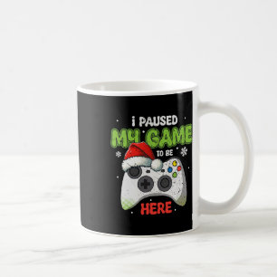 I Paused My Game Funny Santa Christmas Video Game Coffee Mug