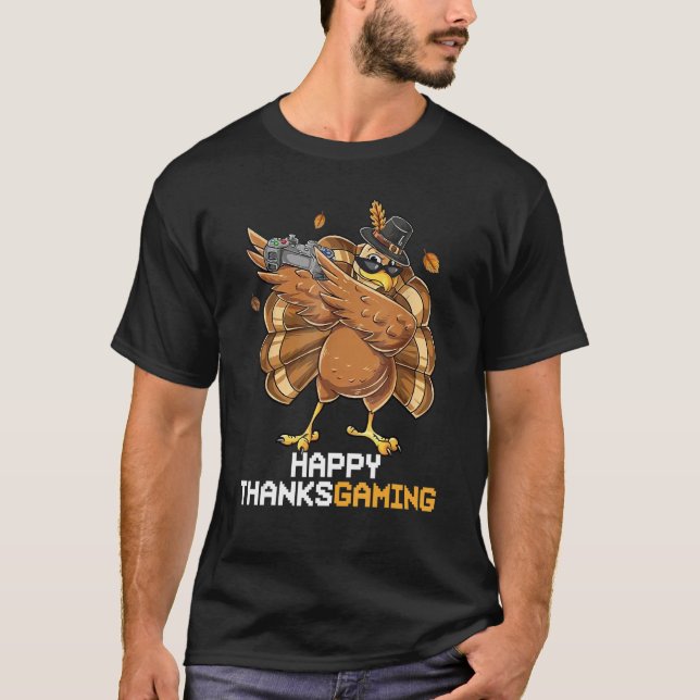 I Paused My Game Thankful Video Gamer Button Up 1 T-Shirt (Front)