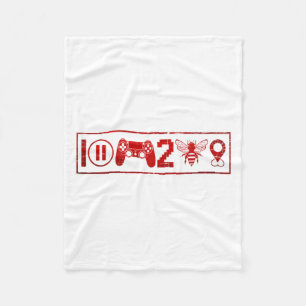 I Paused My Game To Be Here Funny Gamer Boys Men V Fleece Blanket