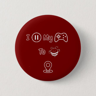 I Paused My Game To Be Here - Funny Kids Edition 6 Cm Round Badge