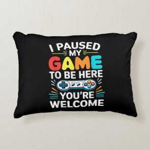 I Paused My Game To Be Here Shirt Men Women Kids V Decorative Cushion