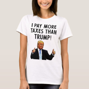 I Pay More Taxes Than Trump News Items  T-Shirt