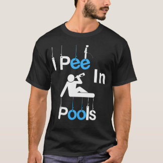 I Pee in Pools Tee: Summer Beer swimming lovers  T-Shirt