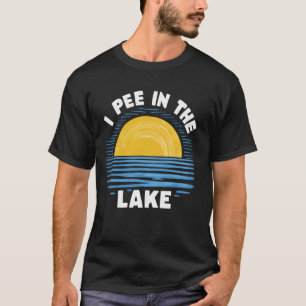 I Pee In The Lake Funny Summer Vacation Family Tri T-Shirt