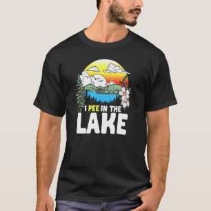 I Pee In The Lake Summer Vacation Swimming 80s T-Shirt