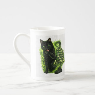 I peed your bed in protest. bone china mug