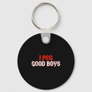 I peg good boys key ring