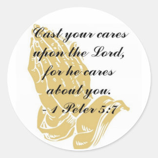 I Peter 5:7 Sticker