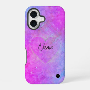 I phone Case Heart Mixed Violet Colours HAMbWG
