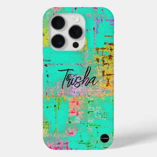 I Phone Case Turquoise Mix Distressed HAMbyWG