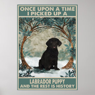 I picked up a labrador puppy poster