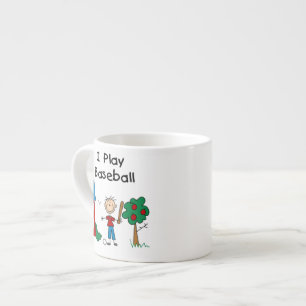 I Play Baseball Espresso Cup