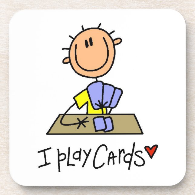 I Play Cards Coaster (Front)