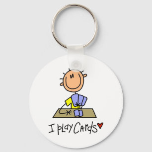 I Play Cards Key Ring
