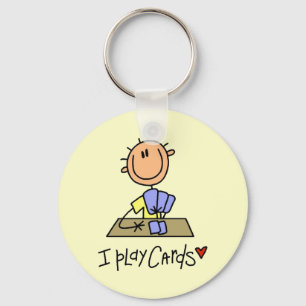 I Play Cards Key Ring