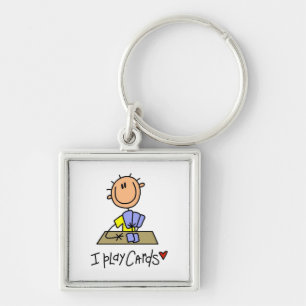 I Play Cards Key Ring