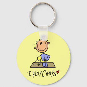 I Play Cards Tshirts and Gifts Key Ring