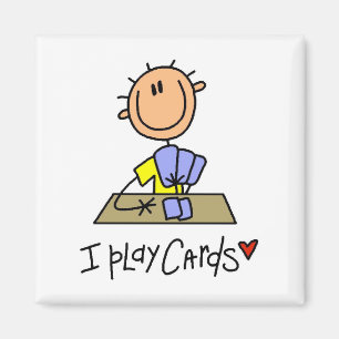 I Play Cards Tshirts and Gifts Magnet