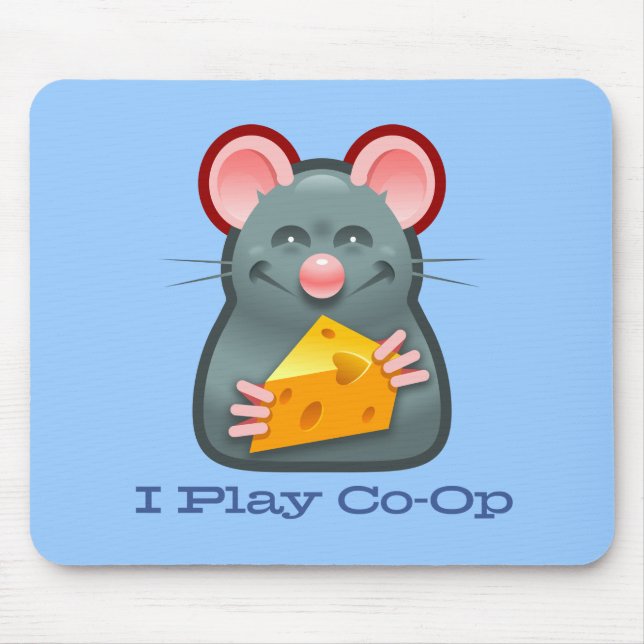 I Play Co-Op Ratpad Mouse Pad (Front)