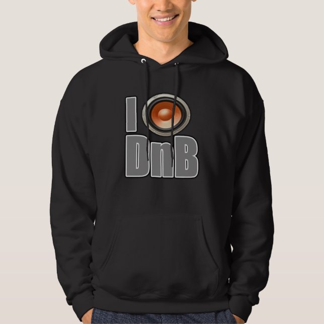 I PLAY DnB Drum and Bass music shirts and gear (Front)