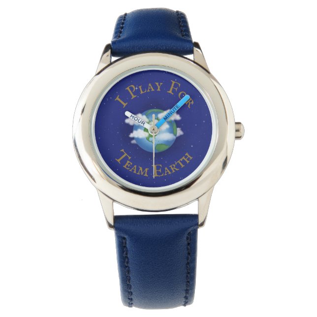 "I Play For Team Earth" Message of Unity Watch (Front)