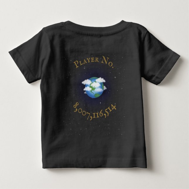 "I Play For Team Earth" On Humanity's Side Custom Baby T-Shirt (Back)