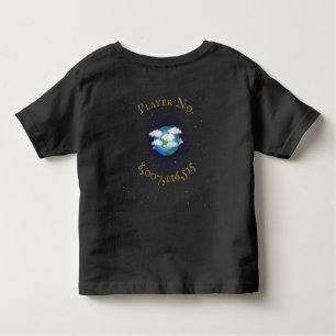 "I Play For Team Earth" World Population Custom Toddler T-Shirt