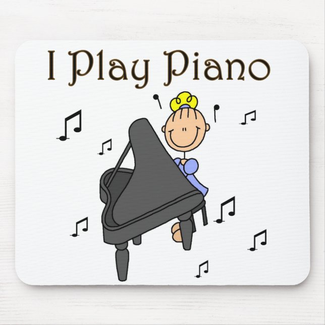 I Play Piano Mousepad (Front)