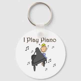 I Play Piano T-shirts and Gifts Key Ring