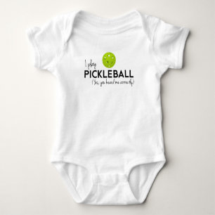 I Play Pickleball Baby Bodysuit