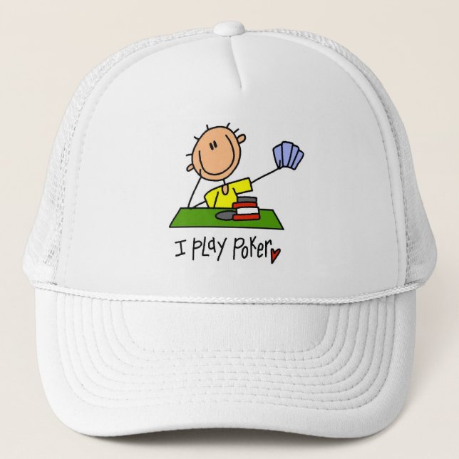 I Play Poker Trucker Hat (Front)